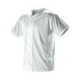 thumbnail image 1 of Alleson Athletic 52MFFJ Adult Faux Mesh Baseball Jersey-White-3XL, 1 of 7