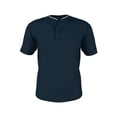 thumbnail image 1 of Alleson Athletic 52MTHJ Adult Two Button Mesh Baseball Jersey with Piping - Navy White, 1 of 2