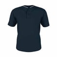 thumbnail image 1 of Alleson Athletic 52MTHJY Youth Two Button Mesh Baseball Jersey with Piping - Navy White, 1 of 2