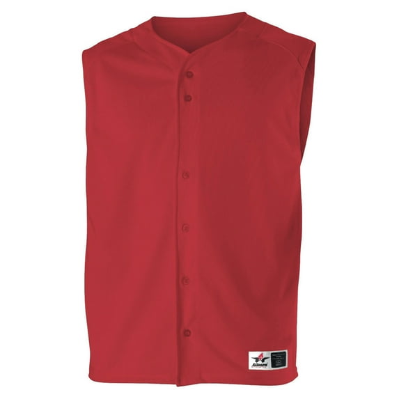 Alleson Athletic 52MV Adult Baseball Vest-Red-L