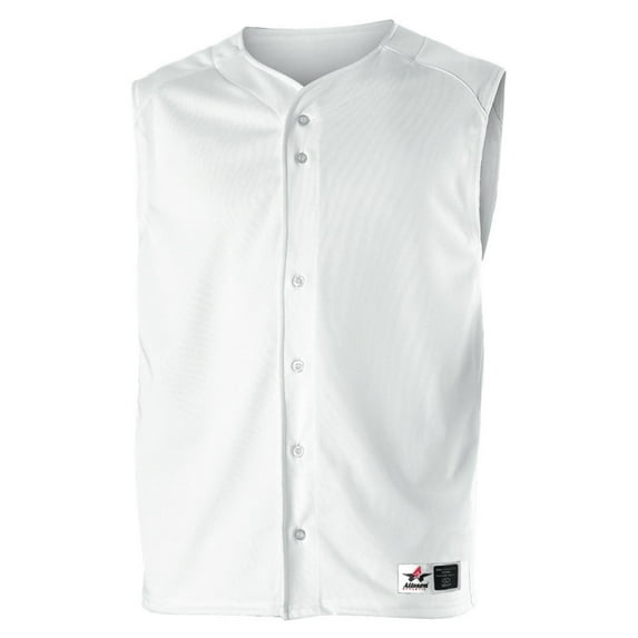 Alleson Athletic 52MVY Youth Baseball Vest-White-XL