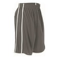 thumbnail image 1 of Alleson Athletic 535PW Women's Basketball Short - Charcoal White, 1 of 1