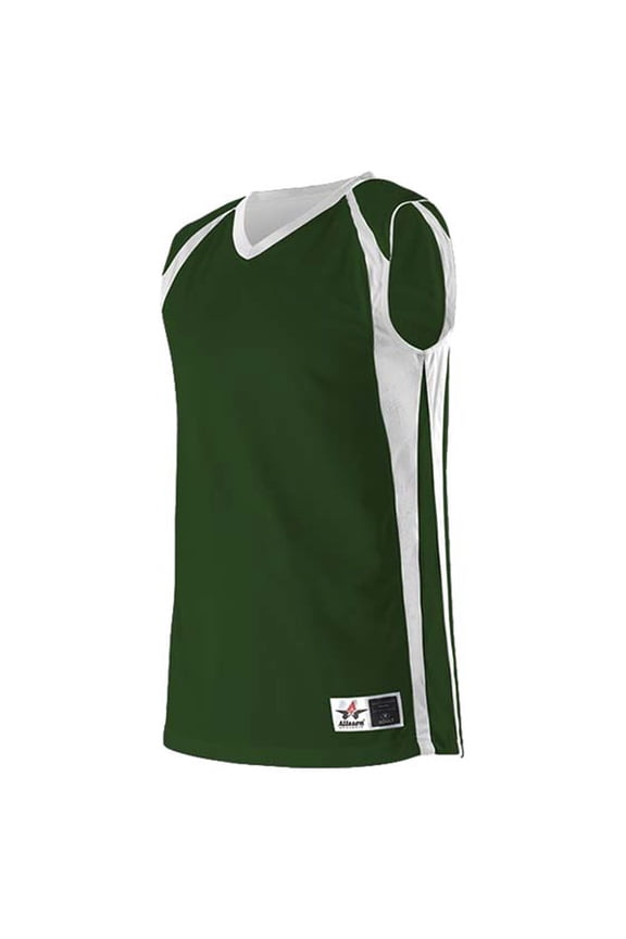 54MMR Men's Reversible Basketball Jersey - Forest White