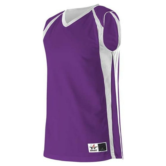 Alleson Athletic 54MMRW Women's Reversible Basketball Jersey - Purple White