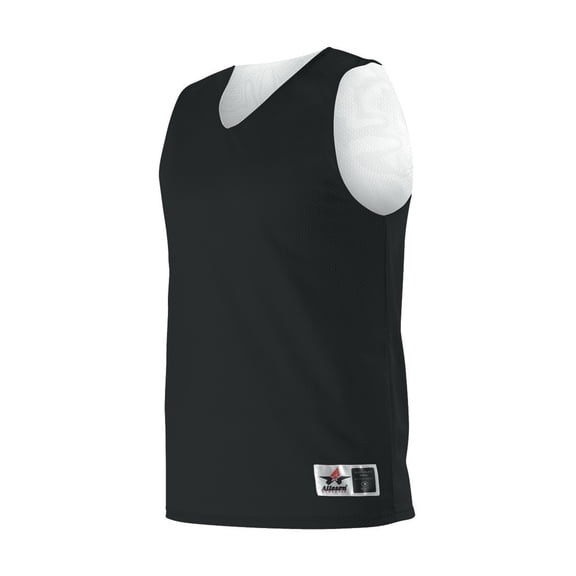 Alleson Athletic 560R Adult Reversible Mesh Tank - Black White