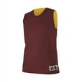 thumbnail image 1 of Alleson Athletic 560RW Womens Reversible Mesh Tank-Light Maroon/ Gold-3XL, 1 of 8