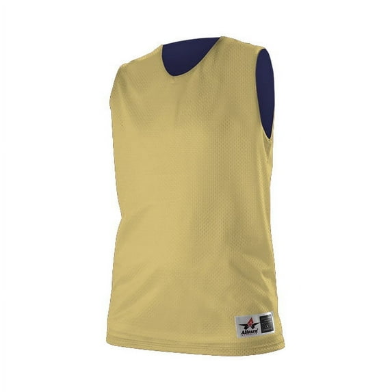 Alleson Athletic 560RW Womens Reversible Mesh Tank-Vegas Gold/ Navy-S