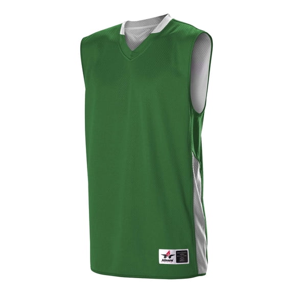 Alleson Athletic 589RSP Adult Single Ply Reversible Jersey-Kelly/White-2XL