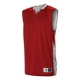 thumbnail image 1 of Alleson Athletic 589RSP Adult Single Ply Reversible Jersey - Scarlet White, 1 of 7