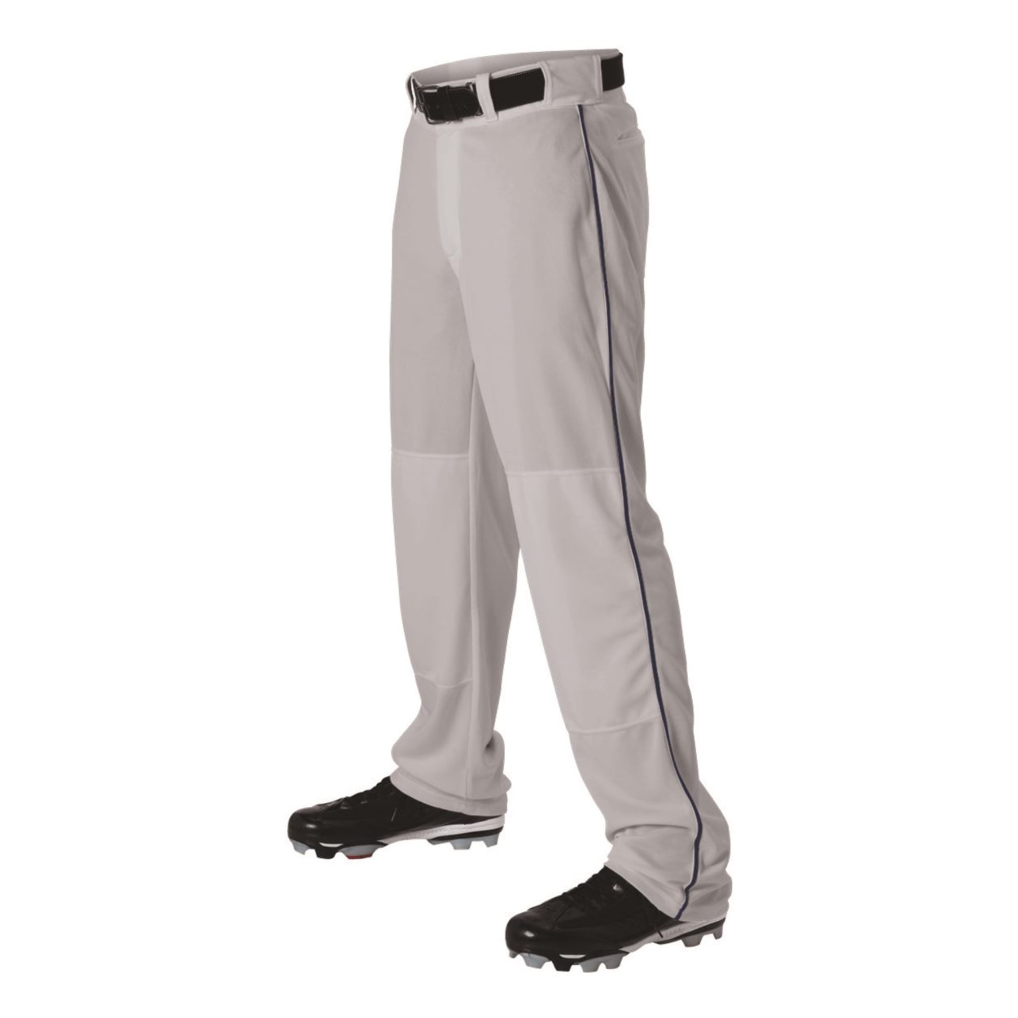 Alleson Athletic 605WLBY Youth Baseball Pant With BraidGrey/ NavyM
