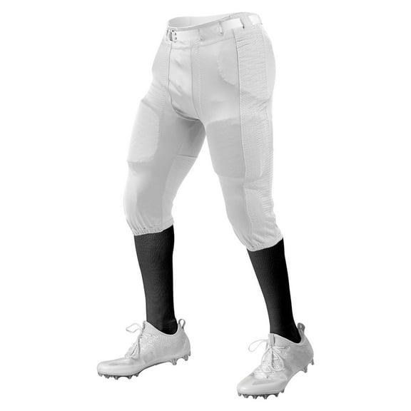 Alleson Athletic 650SLA Adult Press Football Pant (Pads Not Included) - White White
