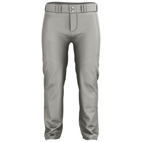 Alleson Athletic 655WLBY Youth Crush Premier Braided Baseball Pant-Grey/ Royal-S