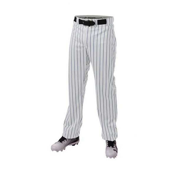 Alleson Athletic 655WPN Crush Pinstripe Pant - White Black