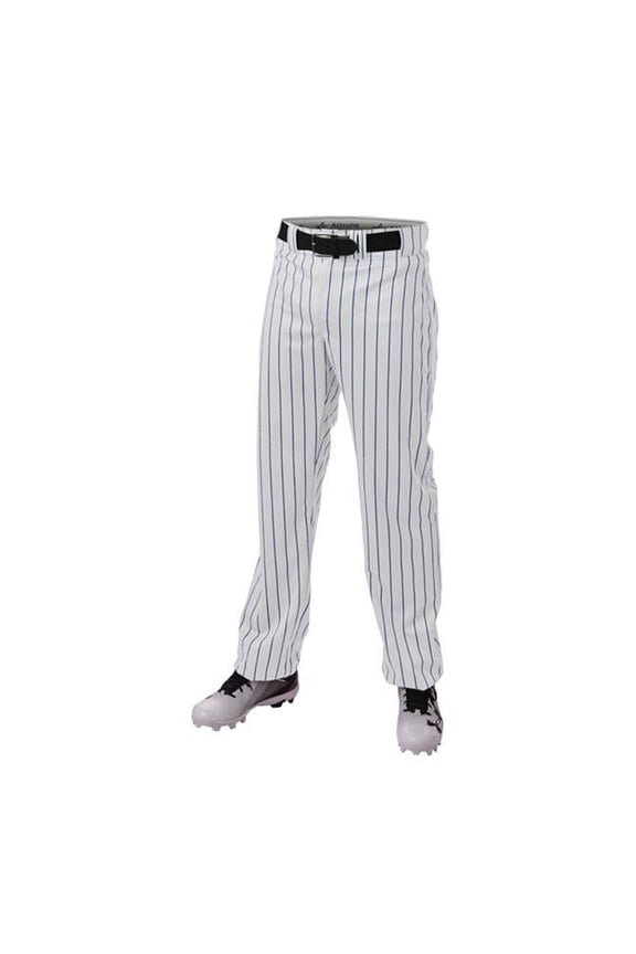 655WPN Crush Pinstripe Pant - White Black