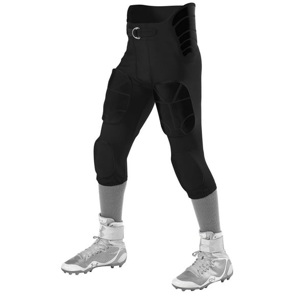 Alleson Athletic 6857PY Youth Icon Integrated Football Pants-Black-S