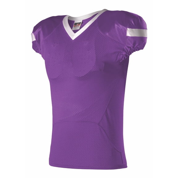 Pro Flex Cut Belt Length Football Jersey - M / Purple/ White