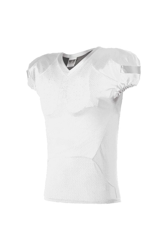 754 Adult Pro Flex Cut Belt Length Football Jersey - White White