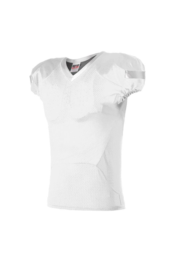 754 Adult Pro Flex Cut Belt Length Football Jersey - White White