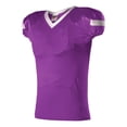thumbnail image 1 of Alleson Athletic 754Y Youth Pro Flex Cut Belt Length Football Jersey - Purple White, 1 of 7