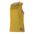 thumbnail image 1 of Alleson Athletic A105BG Girl's Blank Reversible WNBA Racerback Jersey - Gold White, 1 of 5