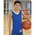 thumbnail image 1 of Alleson Athletic B03285536 Youth Single Ply Basketball Jersey, Maroon & White - Extra Large, 1 of 8