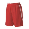 thumbnail image 1 of Alleson Athletic B04485653 Girls Reversible Basketball Shorts, Navy & White - Small, 1 of 1