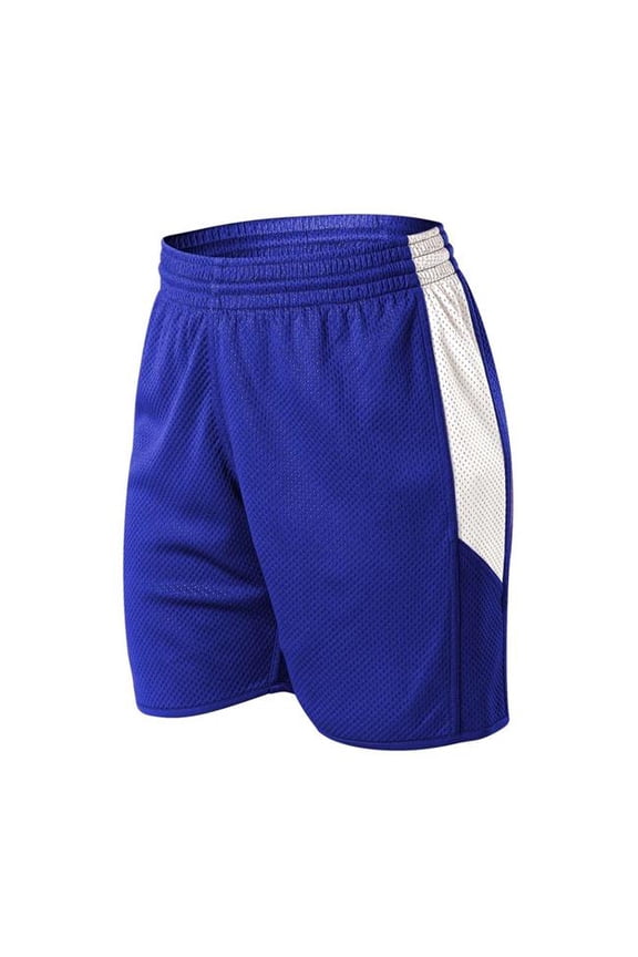 B05785754 Womens Single Ply Reversible Shorts, Royal & White - Medium