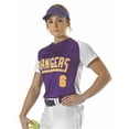 thumbnail image 1 of Alleson Athletic B32785663 Girls Two Button Fastpitch Jersey, Orange & White - Small, 1 of 1