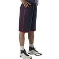 thumbnail image 1 of Alleson Athletic B34585713 Youth Basketball Shorts, White & Red - Small, 1 of 1