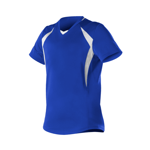 Girls' Short Sleeve Fastpitch Jersey - XS / Royal/ White