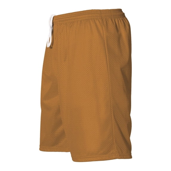 Alleson Athletic B37485085 Mesh Shorts, Texas Orange - Large