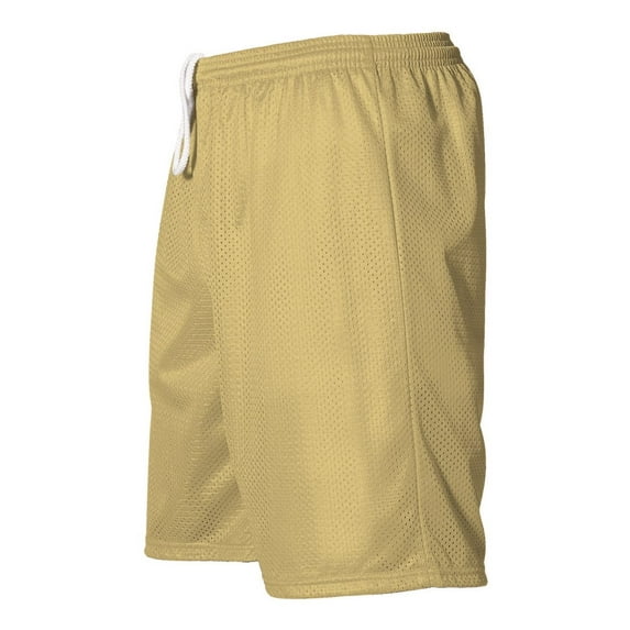Alleson Athletic B37485113 Mesh Shorts, Vegas Gold - Small