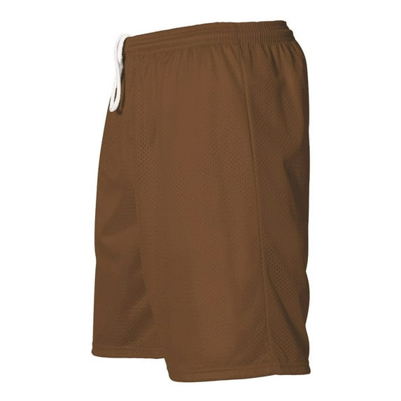 Alleson Athletic B37485553 Mesh Shorts, Brown - Small