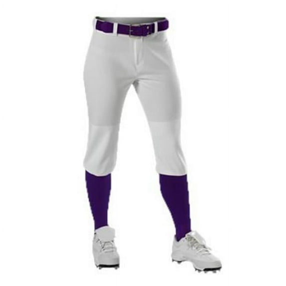 Alleson Athletic B40085504 Girls Fastpitch Knicker Pants, Black - Medium