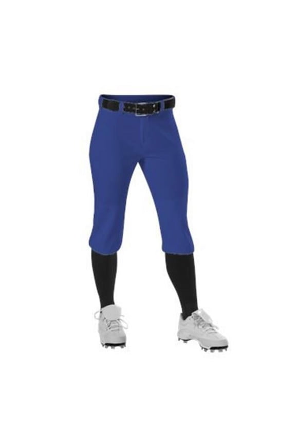 B40185584 Womens Fastpitch Knicker Pants, Grey - Medium