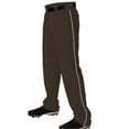 thumbnail image 1 of Alleson Athletic B41085007 Baseball Pants with Braid, White & Black - 2XL, 1 of 8