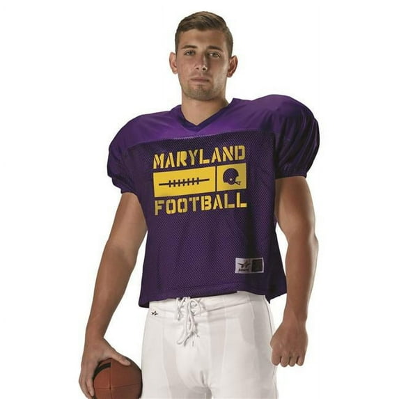 Alleson Athletic B43485547 Practice Mesh Football Jersey, Forest - 2XL & 3XL