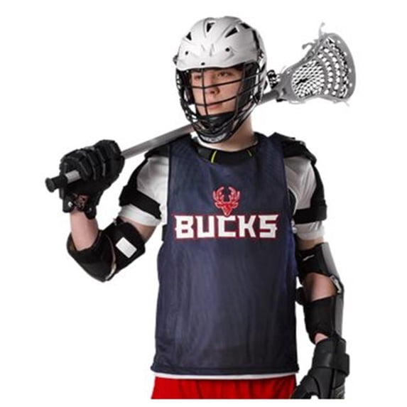 Alleson Athletic B47285533 Lacrosse Jersey, Maroon & White - Small & Medium
