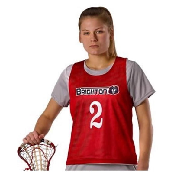 Alleson Athletic B47385653 Womens Lacrosse Reversible Pinnie, Navy & White - Small & Medium