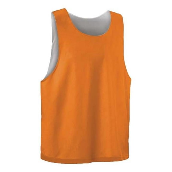Alleson Athletic B47385662 Womens Lacrosse Reversible Pinnie, Orange & White - Extra Small