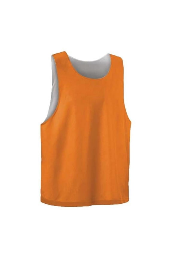 B47385662 Womens Lacrosse Reversible Pinnie, Orange & White - Extra Small