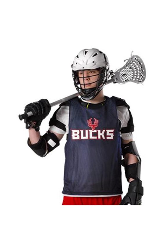 B47485183 Youth Lacrosse Reversible Pinnie, Lime & White - Small & Medium