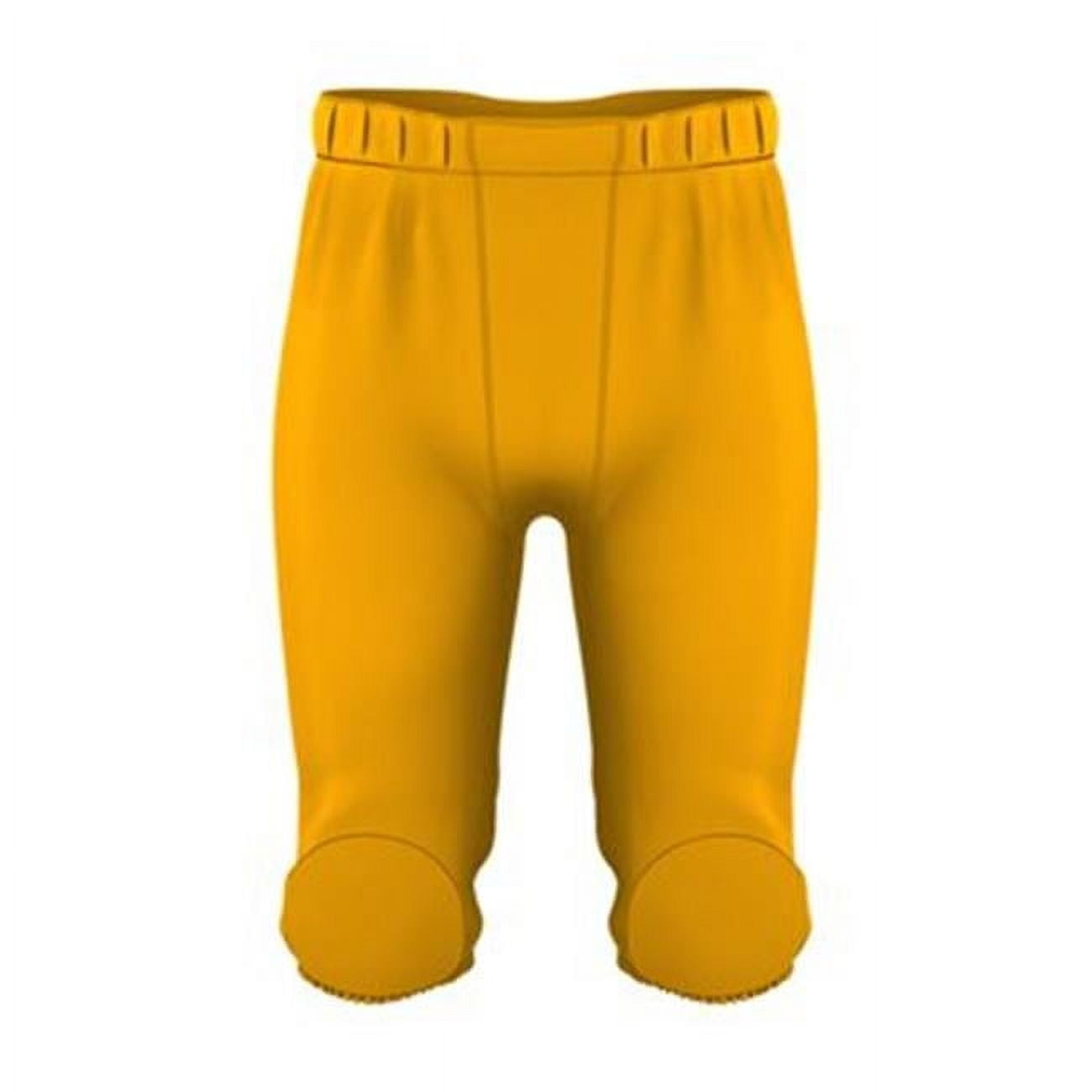 Alleson Youth Solo Series Integrated Football Pants - Black, Size Medium, With Built-in Pads