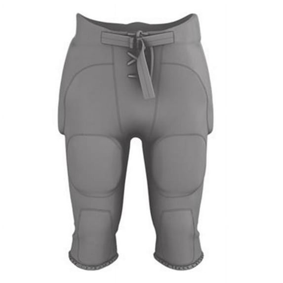 Alleson Athletic B52685003 Youth Integrated Football Pants, White - Small