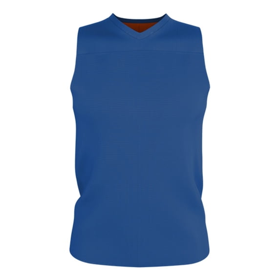 Alleson Athletic - Blank Reversible Game Jersey - Color - Royal/ Orange - Size - M