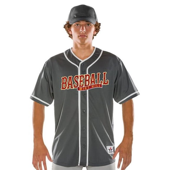 Alleson Athletic B59885655 Mens Diamond Jersey, Navy & White - Large