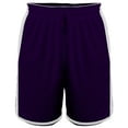 thumbnail image 1 of Alleson Athletic B68785673 Crossover Reversible Shorts, Purple & White - Small, 1 of 3