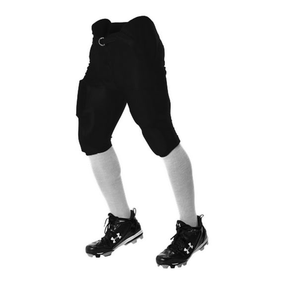 Alleson Youth Polyester Integrated Football Pant Black 3XL