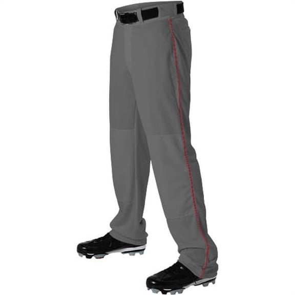 Alleson Athletic Charcoal/ Red 7668 XL