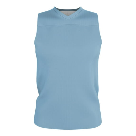Alleson Athletic - Youth Blank Reversible Game Jersey - Color - Columbia Blue/ White - Size - XL